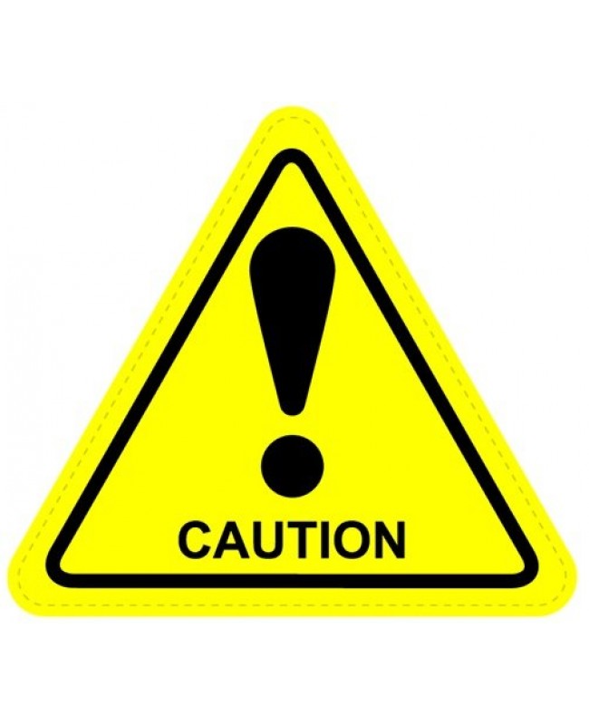 Caution Warning Sign Sticker