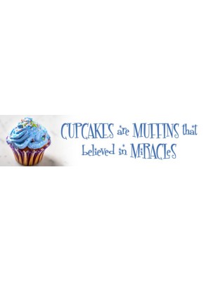 Cupcakes are Muffins Bumper Sticker