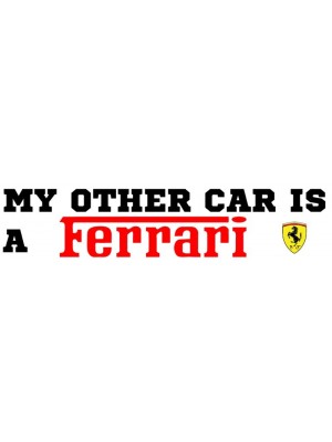 My Other Car Is A Ferrari Bumper Sticker