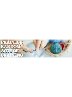 Practice Random Acts of Crafting Bumper Sticker