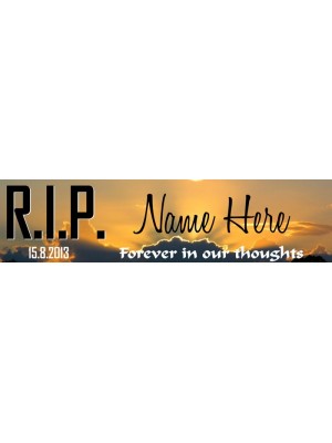 Rest In Peace Tribute Bumper Sticker