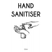 Hand Sanitiser label