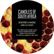 South African Honey Candle Label