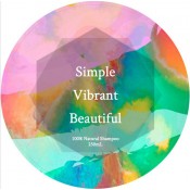 Watercolour Shampoo Label Round