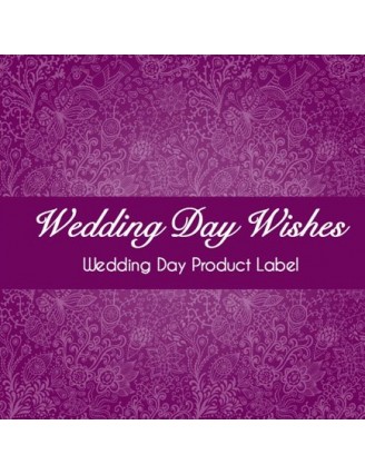 Wedding Day Wishes Product Label