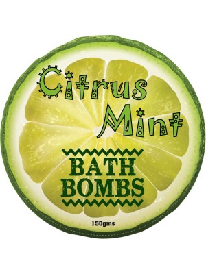 Citrus Mint Bath Bomb Label