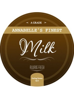 Annabelles Dairy Milk Label