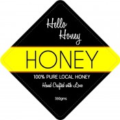 Hello Honey Jar Label