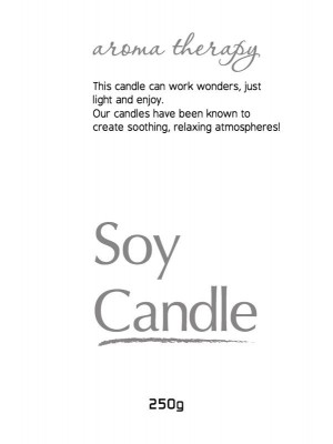 Soy Candle Label