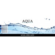 Aqua Water Bottle Label