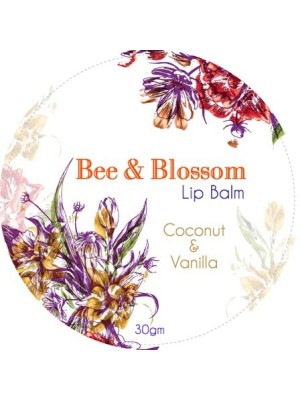 Bee and Blossom Round Label