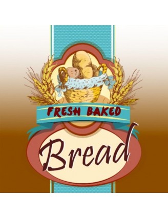 Fresh Baked Bread Square Label