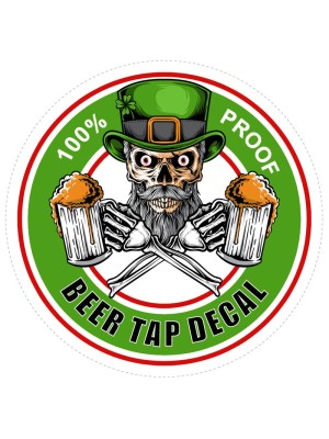 Resin Domed Beer Tap Decal