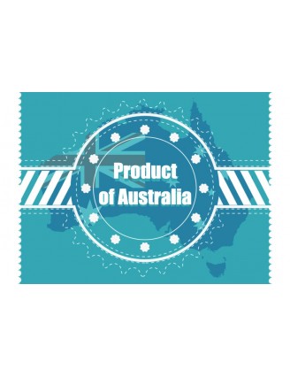 Product of Australia Rectangular Horizontal 1.5:1 Resin Domed Label