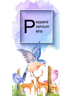 Premium Pens Rectangular Vertical 2:1 Resin Domed Label