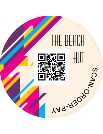 Scan Order Pay Table Top Resin Dome