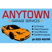 AnyTown Garage Service Stickers