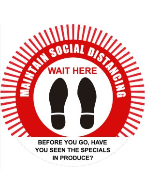 Custom Social Distancing Floor Sign
