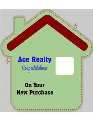 House or Home Shaped Label