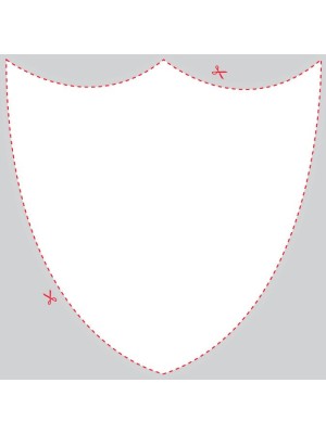 Blank Shield Style Shaped Label