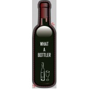 Wine Bottle Shaped Label