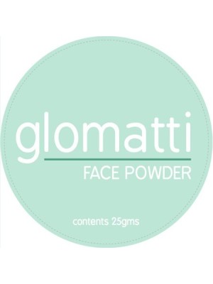 Glomatti Face Powder cosmetic Label