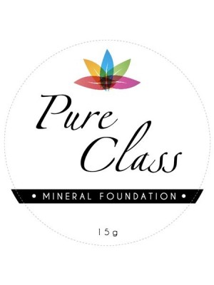 Pure Class Mineral Foundation cosmetic Label