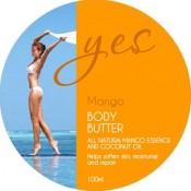 Yes Body Butter cosmetic Label
