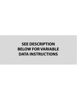 Rectangular Horizontal 2.5:1 Label VD