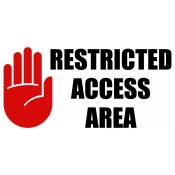 Restricted Access Area Sign