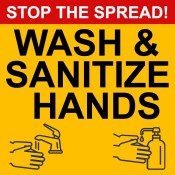 Stop the Spread warning Sign