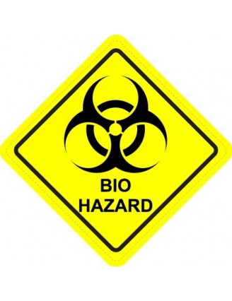 BioHazard Diamond Warning Sign Sticker BioHazard Diamond Warning Sign Sticker