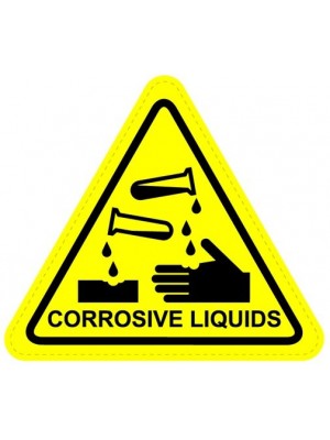 Corrosive Liquids Warning Sign Sticker