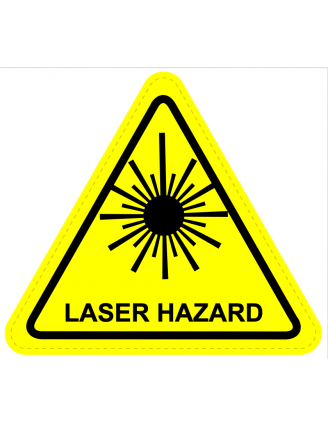 Laser Hazard Warning Sign Sticker