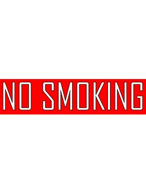 No Smoking Warning Sign Sticker