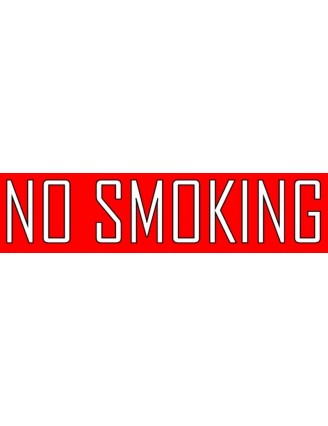 No Smoking Warning Sign Sticker