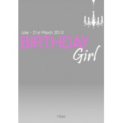 Birthday Girl Wine Label