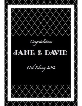 Black Quilted Wine Label Black Quilted Wine Label