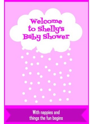 Baby Shower Wine Label