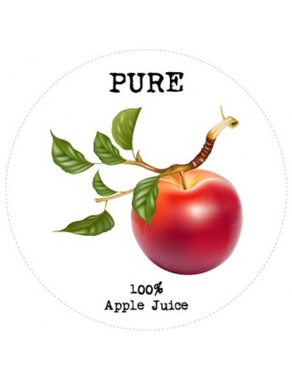 Apple Juice Circle Wine Label