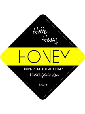 Hello Honey Jar Label