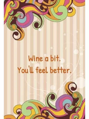 Funky Retro Wine Label